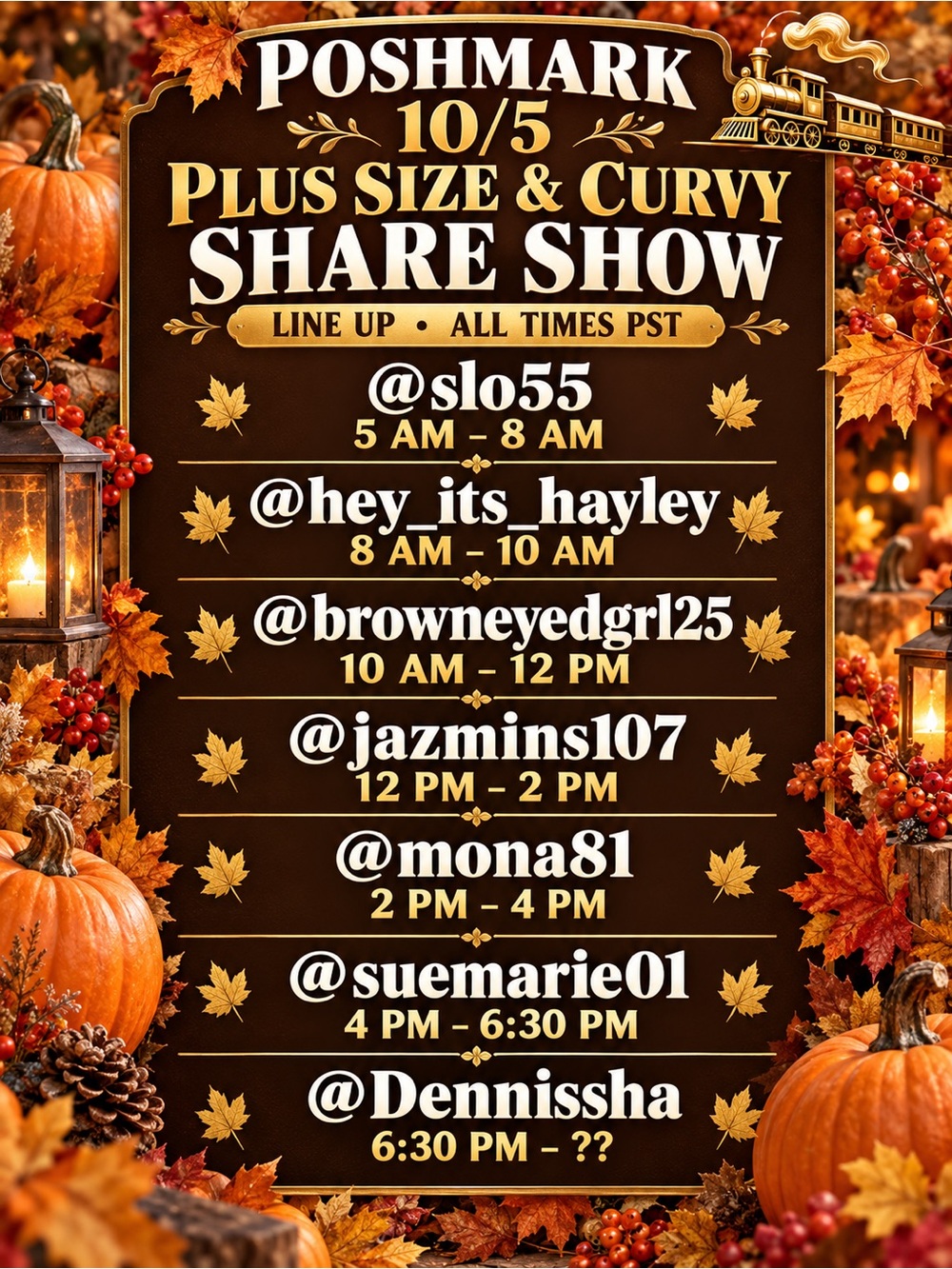 Plus Size & Curvy Share Show 🚂 Sign in Flyer 3 hours Slots Available ❤️ - Picture 2 of 16